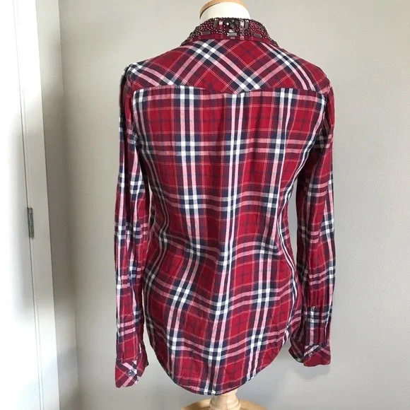 Guess Vintage Western Shirt - Gemstone Collar - Size Small - Picture 11 of 12